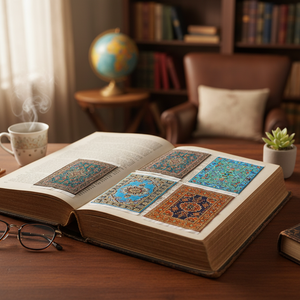 พรมทอ20x30ซม. ออกแบบที่คั่นหนังสือที่เป็นเอกลักษณ์และมีสไตล์เพื่อให้สถานที่ของคุณในวัสดุการอ่านของคุณ - Product Image 3