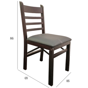 Sağlam Ahşap Katlanır Yemek Sandalyesi, İç ve Dış Mekan Kullanımı İçin, Bahçe, Düğün, Kamp ve Yer Tasarrufu Sağlayan Depolama İçin İdeal - Product Image 6