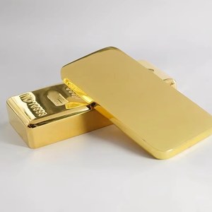 Réplique de <span class=keywords><strong>lingot</strong></span> d'<span class=keywords><strong>or</strong></span> de 1 kg en laiton plaqué <span class=keywords><strong>or</strong></span>, artisanat décoratif, logo personnalisé, cadeau pour la promotion d'entreprise et l'affichage lors d'événements - Product Image 1