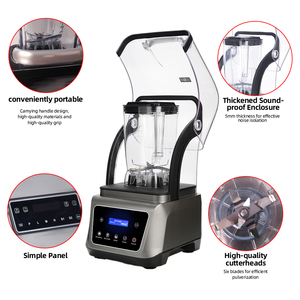 Máy xay sinh tố và máy trộn hiệu suất cao, ít tiếng ồn, êm ái, máy làm đá bào điện, máy làm nước ép, máy xay sinh tố thương mại - Product Image 3