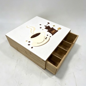Support à capsules de café en bambou de qualité supérieure avec tiroir coulissant fluide, organisateur de <span class=keywords><strong>rangement</strong></span> empilable pour station <span class=keywords><strong>Nespresso</strong></span> - Product Image 2