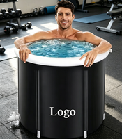 Grande baignoire spa pliable portable pour adultes, bain à remous pour 1 personne, bain de glace extérieur à vendre
