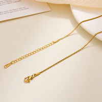 Collier en acier inoxydable doré pour femme, chaîne serpent torsadée minimaliste style cubain, bijoux tendance pour la vente en gros