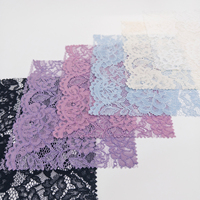 Tissu en dentelle florale en coton de haute qualité YY, tissu en dentelle brodée en nylon bleu clair pour robes de soirée et couture