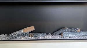 เตาผิงไฟฟ้าดีไซน์ใหม่3ด้านตกแต่งด้วยเตาผิงหินคริสตัลทันสมัยสวยงาม - Product Image 4