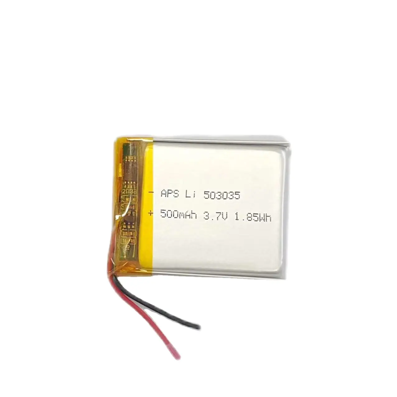 ली पो पाउच सेल 503035 3.7V 500mAh लिथियम आयन बहुलक बैटरी बिजली के उत्पादों के लिए रिचार्जेबल बैटरी पैक