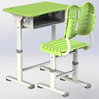 Ensemble chaise et bureau ergonomique moderne, durable, écologique, en métal, réglable en hauteur, de haute qualité, pour chambre à coucher, école, étudiant, personnalisable