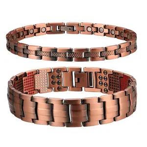 Wholesale Classic Adjustable Chain Bracelet Copper Magnetic Jewelry Bracelets For Arthritis Magnetic Women