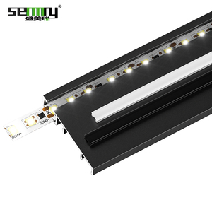 Luces de suelo LED de diseño moderno Fácil instalación Rodapié de suelo de aluminio de acero inoxidable con perfil LED - Product Image 3