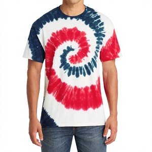 T-shirts Tie Dye décontractés d'été, T-shirts oversize personnalisés délavés à l'acide, T-shirts Tie Dye pour femmes - Product Image 1