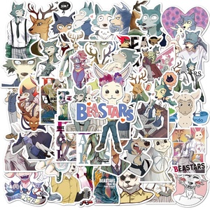สติกเกอร์ตกแต่งลายการ์ตูนญี่ปุ่น <span class=keywords><strong>BEASTARS</strong></span> 4 สี พิมพ์ลายแบบไดคัท เคลือบด้าน กันน้ำ สำหรับติดแล็ปท็อป ขวดน้ำ จำนวน 50 ชิ้น - Product Image 2