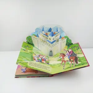 Обучающие 3D детские английские истории книг, индивидуальная всплывающая книга, печатная служба, рассказы книг