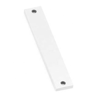Yiwu Aceon-Barra rectangular plana de acero inoxidable con dos agujeros, placa de etiqueta con nombre, logotipo, fabricación de joyas, conector para estampado