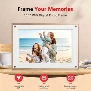 Personaliza tu propio marco de fotos digital acrílico de 10.1 pulgadas con WiFi, memoria de 4GB, 16GB o 32GB, compatible con MP4 y pantalla táctil IPS. - Product Image 2