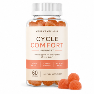 Gomitas de Apoyo para el Ciclo Femenino con Fórmula Personalizada a Base de <span class=keywords><strong>Pectina</strong></span>, Sin Colorantes Artificiales, con Vitex y Dong Quai, Suplemento para el Bienestar - Product Image 1
