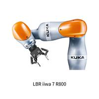 Robot collaboratif automatique KUKA LBR IIWA 7 R800, cobots légers avec moteur et PLC, charge utile de 7 kg pour les travaux d'assemblage délicats