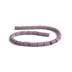 Cuenta de piedra de <span class=keywords><strong>lava</strong></span> Natural colorida de 15*8mm, piedra de roca volcánica de cilindro largo, accesorios de joyería hechos a mano <span class=keywords><strong>DIY</strong></span> - Product Image 5