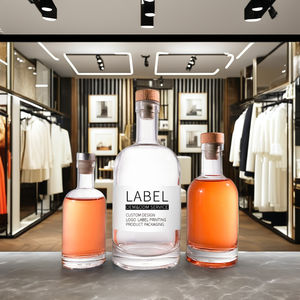 <span class=keywords><strong>Bouteille</strong></span> en verre transparent Super Flint pour Vermouth, Champagne, Cognac, <span class=keywords><strong>Martini</strong></span>, Whisky, Vodka, Brandy, Rhum - Product Image 3