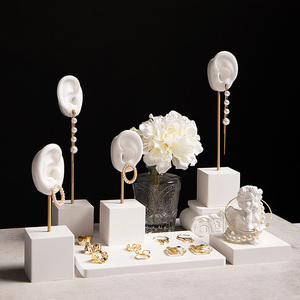 Khung trưng bày bông tai kim loại, khung silicon trắng, khung trưng bày quầy cửa hàng, đạo cụ trưng bày, giá đỡ trưng bày trang sức - Product Image 6