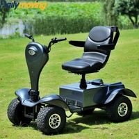Scooter électrique de golf Dailymoving populaire 24V 1200W avec moteur Linix, carrosserie ouverte pour passagers et double suspension à ressorts