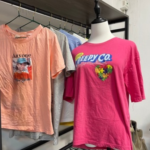 T-shirt Corta da Donna di Seconda Mano, Alta Qualità, Nuova Moda, Traspirante, Stile Giovanile, <span class=keywords><strong>Abbigliamento</strong></span> Usato - Product Image 1