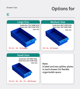 Miễn phí vận chuyển thép tủ cao nhựa lưu trữ với ngăn kéo bộ phận kim loại tủ - Product Image 6