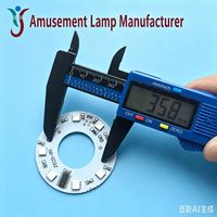 Placa LED Circular de 12V CC, Placa de Luz LED de Colores, Núcleo de Luz LED, Placa Emisora de Luz de Colores, Fuente de Luz LED de 54mm