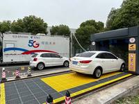 Lavage de Voitures Automatique à Mouvement Alternatif : Nettoyage Efficace et Rapide des Véhicules avec Brosses Rotatives et Jets d'Eau
