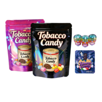 Gloednieuwe gepersonaliseerde holografische staande pouch mylar zak met PE-ritsverpakking voor snoep, suiker, snacks en voedsel