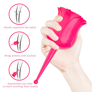 Aiersha mainan seks <span class=keywords><strong>Vibrator</strong></span> mawar wanita Sucker Clit dengan merek batang <span class=keywords><strong>Vibrator</strong></span> mawar merah wanita - Product Image 2