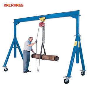 Lightweight 500kg 1 Ton 2 Ton Mobile Portable <b>Gantry</b> <b>Crane</b> with Hand Chain Hoist - Product Image 2