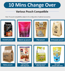 Machine d'emballage verticale pour sachets préformés à soufflet, idéale pour les aliments secs, les herbes et les feuilles <span class=keywords><strong>de</strong></span> <span class=keywords><strong>chanvre</strong></span> - Product Image 5