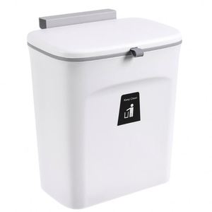 Cubo <span class=keywords><strong>de</strong></span> basura montado en <span class=keywords><strong>la</strong></span> pared, con tapa, para cocina, armario, puerta, coche, reciclaje - Product Image 6