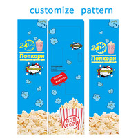 Distributeur automatique de pop-corn industriel certifié CE avec fonction de réception de pièces et de lecteur de cartes