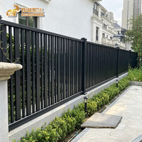 Panneau de clôture de jardin en aluminium soudé 180x240cm, revêtement poudré noir, antirouille, Espagne, OEM, CE, sur mesure