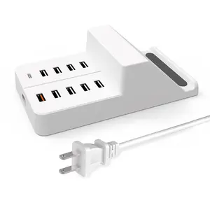 Chargeur <span class=keywords><strong>USB</strong></span> <span class=keywords><strong>Station</strong></span> de <span class=keywords><strong>charge</strong></span> <span class=keywords><strong>USB</strong></span> à 10 ports pour plusieurs appareils Chargeur mural <span class=keywords><strong>USB</strong></span> PD & QC Bloc de <span class=keywords><strong>charge</strong></span> pour téléphone intelligent - Product Image 1