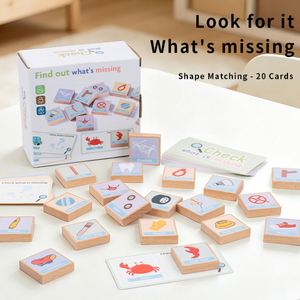 Rompecabezas de Encaje, Juego de Mesa de Madera Montessori para Niños, Juguete Educativo para el Reconocimiento de Objetos del Día a Día - Product Image 2