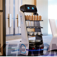 Robot de livraison de nourriture Keenons DINERBOT T5 T6 T8 T9 T10 T11 100% original, châssis anti-déversement, suspension, navigation SLAM, en stock