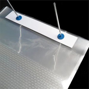 Bolsas de pan de materiales reciclados personalizados, totalmente transparente, sello lateral de plástico BOPP con logotipo impreso, agujeros colgantes, aptos para alimentos - Product Image 6