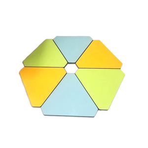 Armadura de mesa trapezoidal personalizable DJA, <span class=keywords><strong>tablero</strong></span> de MDF sólido para comedor escolar, actividad de lectura para taller, uso colaborativo - Product Image 4