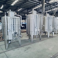 TEKBREW Nouveau Design Cuve de Stockage de Vin en Acier Inoxydable 500L 1000L 300 Litres