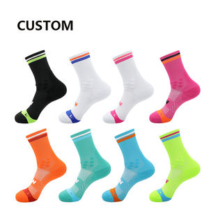 Chaussettes de sport en Nylon professionnel Marathon chaussettes de course Logo personnalisable hommes femmes respirant séchage rapide chaussettes de cyclisme - Product Image 1
