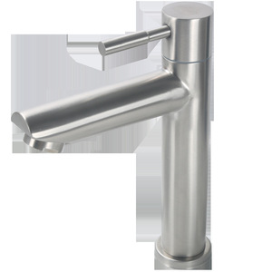 ก๊อกน้ำอ่างล้างหน้าสแตนเลส 304 ก๊อกผสมน้ำเย็นเดี่ยว หัวต่อหนา 4 จุด - Product Image 2