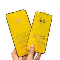 Protecteur d'écran de téléphone en verre trempé de qualité supérieure LKG 9D Grade AAA avec protection de bord incassable