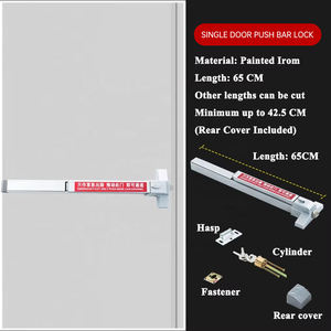 Acil panik Push <span class=keywords><strong>Bar</strong></span> yangına dayanıklı kapı çıkış cihazı kilit itme tipi panik <span class=keywords><strong>bar</strong></span> kaçış panik çıkış cihazı yangın kapısı kilit - Product Image 3
