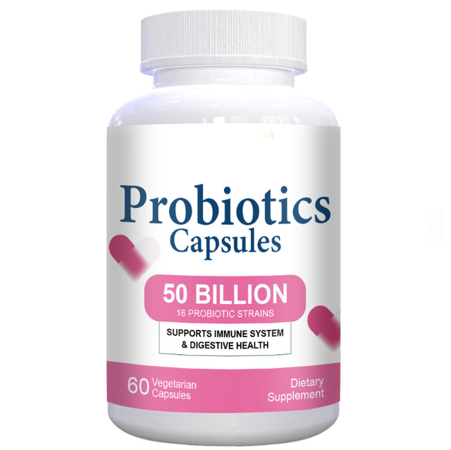 Probiotics Capsules 50 Billion CFU 16 Strains Gut Health Supplement For Women Private Label OEM