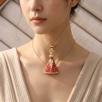 Ensemble de pendentifs Aparecida Mantle, breloque Vierge Marie couronnée, émail, manteau rouge, noir, bleu roi, pour bijoux religieux, cadeau, vente en gros