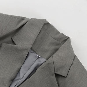 2025 <span class=keywords><strong>donna</strong></span> primavera autunno grigio abiti <span class=keywords><strong>Cargo</strong></span> pantaloni e giacca pantalone da <span class=keywords><strong>donna</strong></span> Casual - Product Image 6