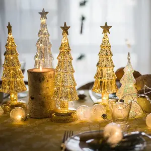 الجملة الزجاج الأبيض عيد الميلاد أدى أضواء شجرة عيد الميلاد الديكور