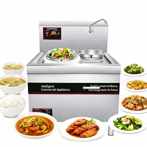 Catering Supplies Stainless Steel Single Burner Induction <strong>Cooker</strong> Cooking Equipment W/ Precise Temp Timing Control for Food Court - Product Image 1